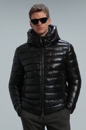 Chester Mens Goose Down Jacket Black