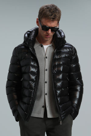 Chester Mens Goose Down Jacket Black