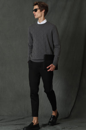 Lus Mens Slim Fit Chino Trousers